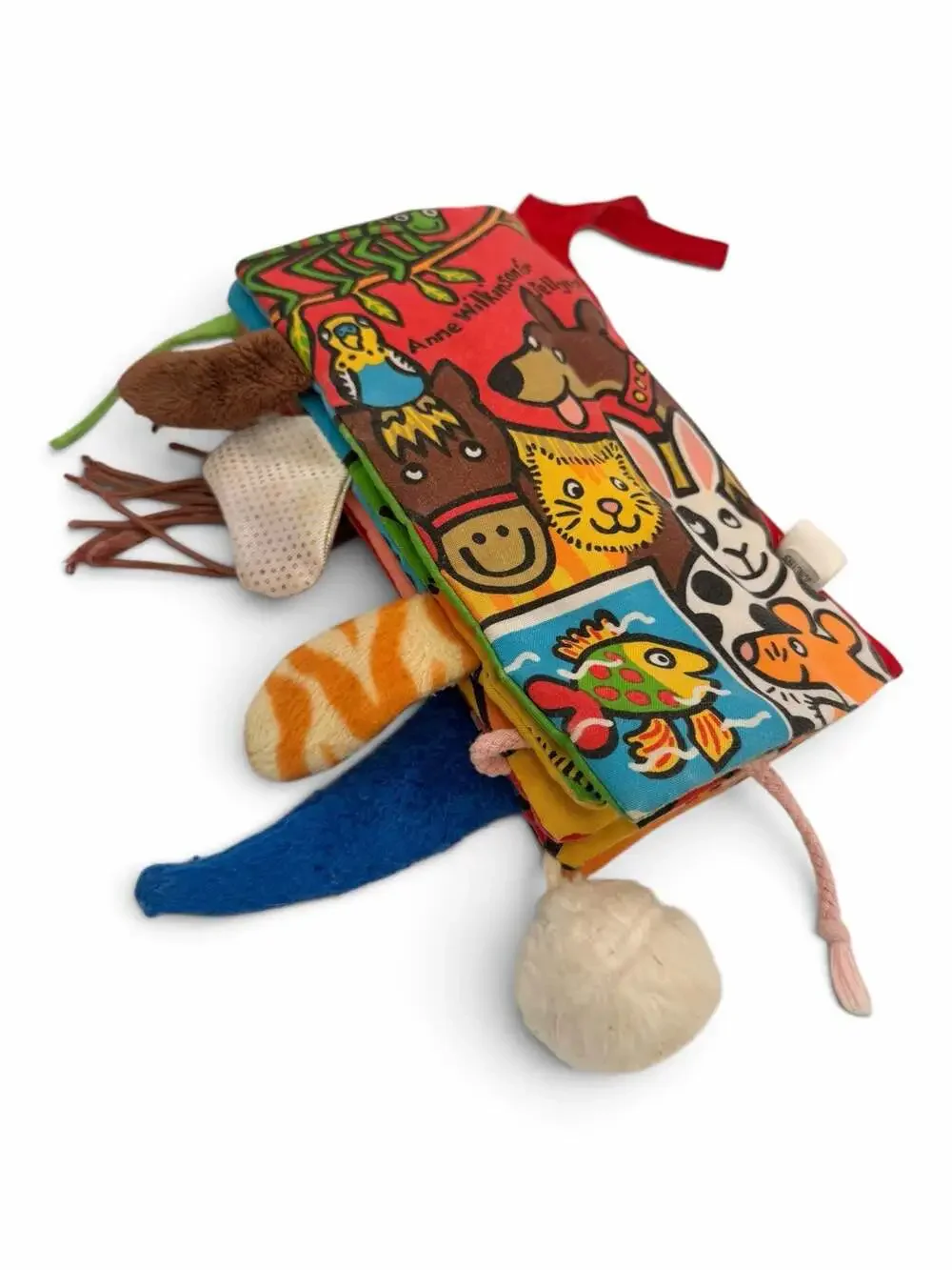 Jellycat London First Steps Pet's Tails Soft Cloth Baby Book